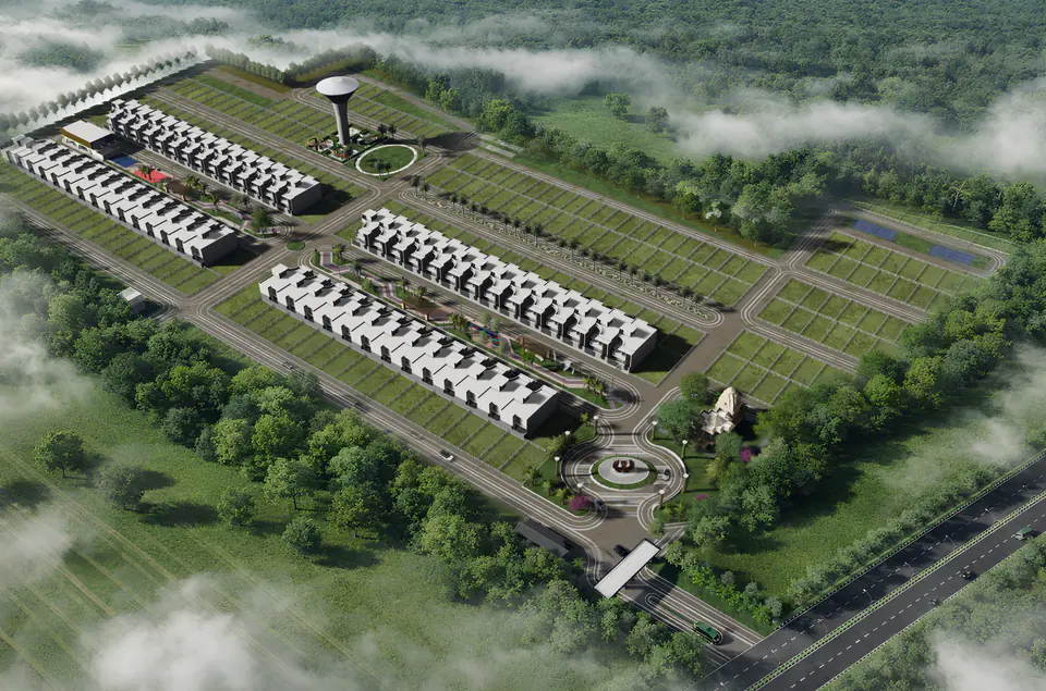 Aerial view of Shri Ram Chandra Enclave 2
